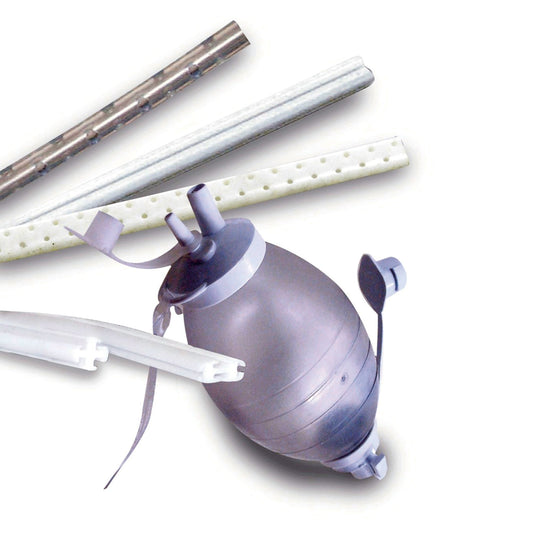 Wound Drain Tube S-Vac Round Type With Trocar 4 Channel Type 19 Fr. Size Sterile