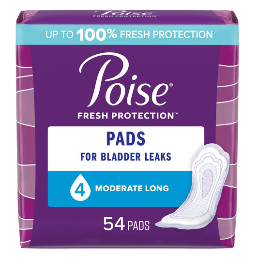 Poise Bladder Control Pads, Adult Women, Moderate Absorbency, 12.2 Inches