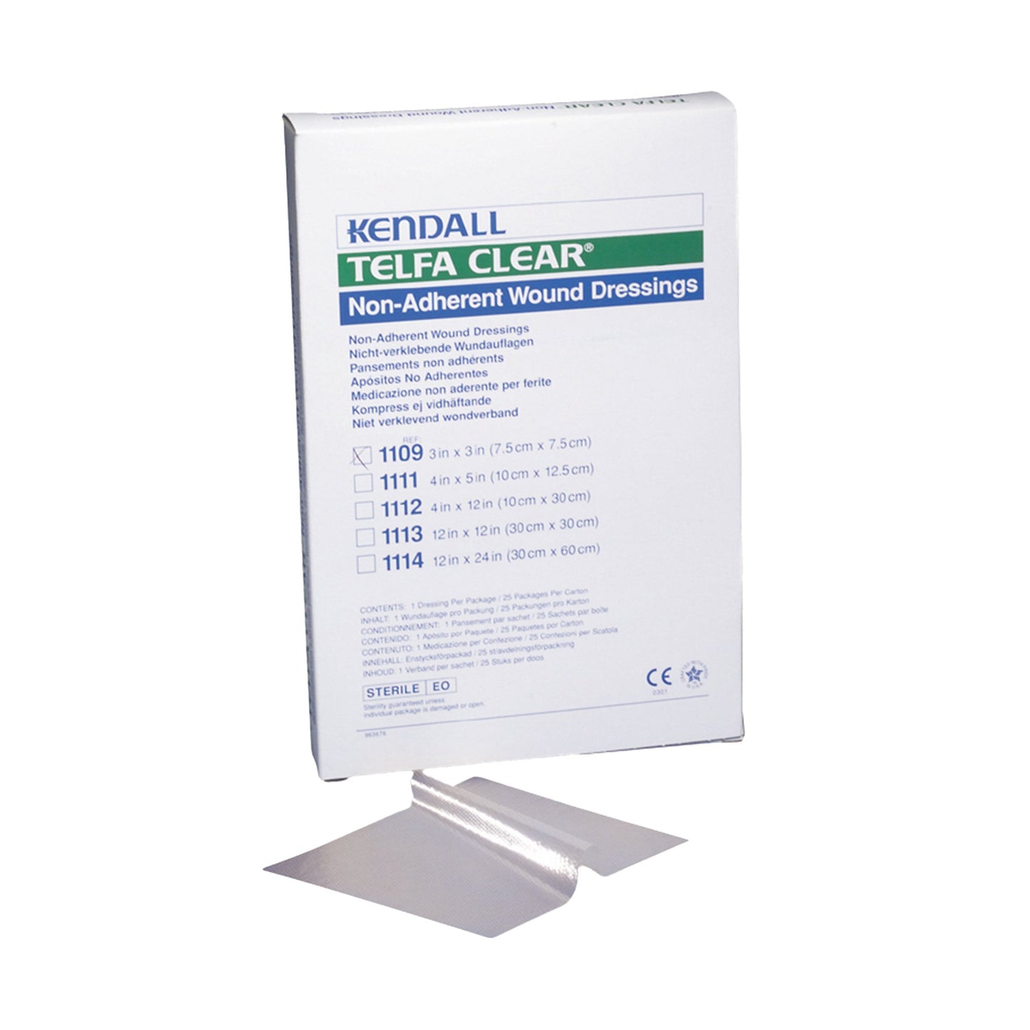 Telfa Clear Nonadherent Dressing, 3 x 3 Inch