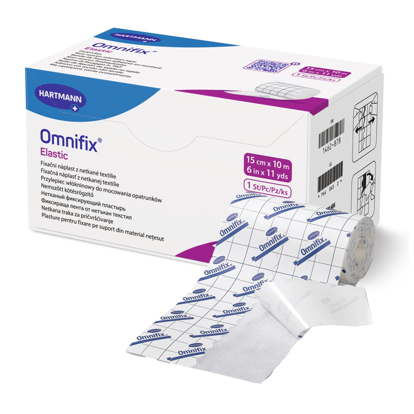 Omnifix Nonwoven Dressing Retention Tape, 6 Inch x 10 Yard, White
