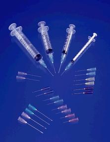 Standard Hypodermic Syringe with Needle ExelInt 10 mL 1 Inch 18 Gauge NonSafety Regular Wall