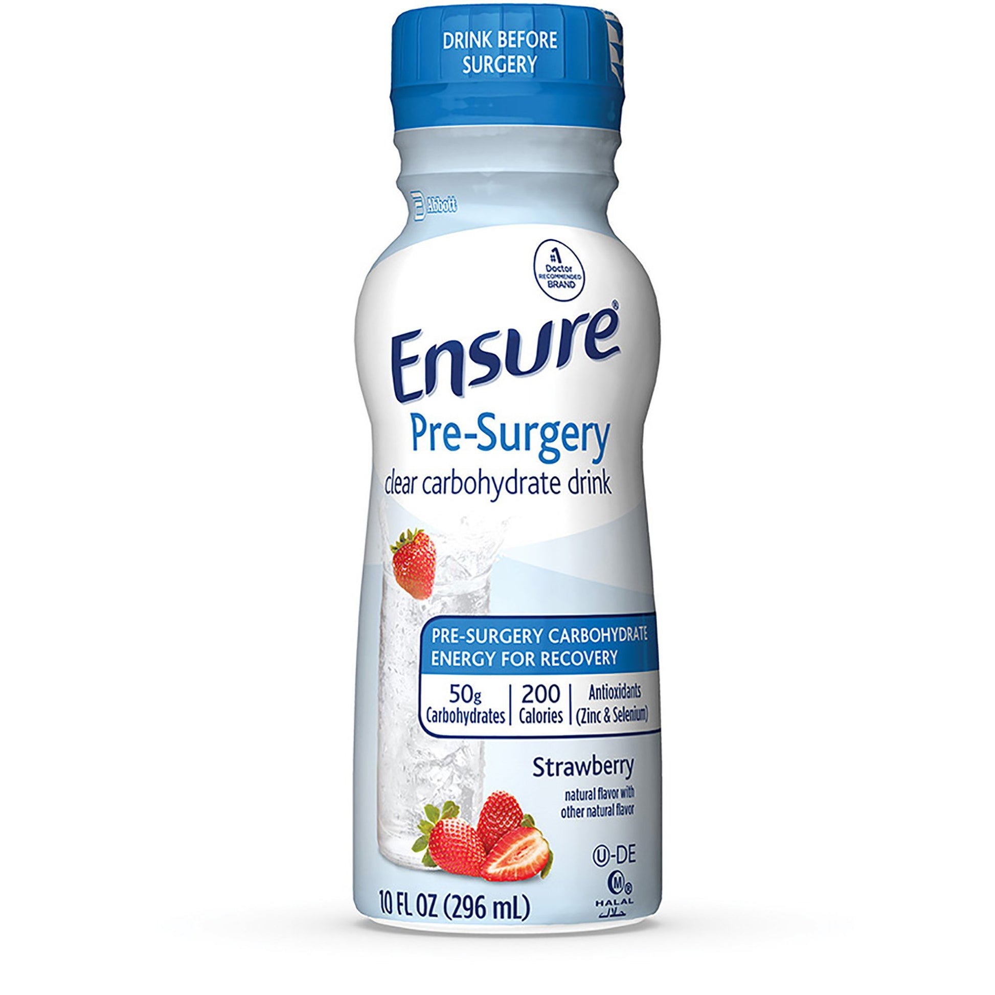 Ensure Pre-Surgery Strawberry Clear Carbohydrate Drink, 10-ounce bottle