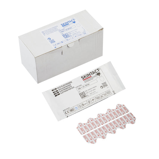 ECG Resting Electrode SKIN TACT™ Tab Connector Solid Gel Adult 100 per Pack
