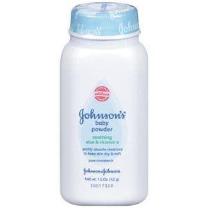 Johnson's Aloe and Vitamin E Baby Powder, Fresh Scent, 1.5 oz.
