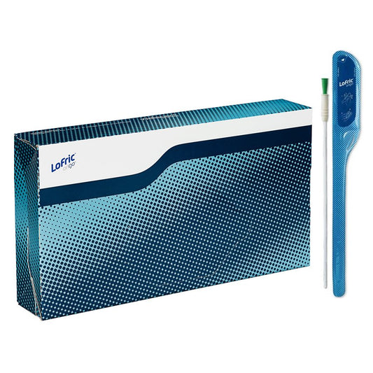 Urethral Catheter LoFric Origo™ Nelaton Tip Hydrophilic Coated Polyolefin-Based Elastomer (POBE) 12 Fr. 16 Inch Length