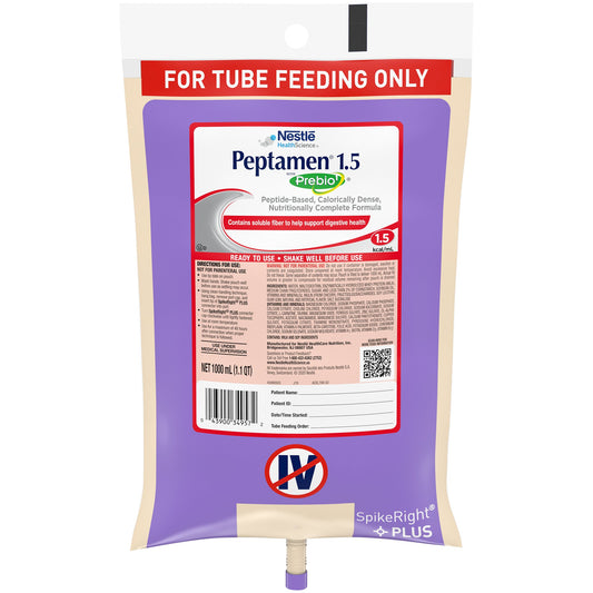 Peptamen 1.5 with Prebio1™ Peptide-Based Nutritionally Complete Formula, 1 Lite