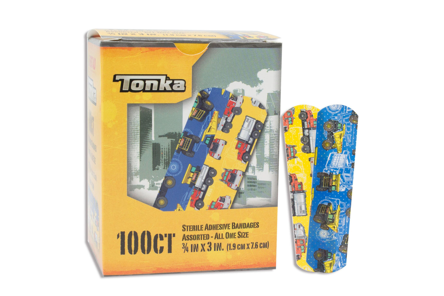 American White Cross Stat Strip Tonka Design Adhesive Strip, x 3 Inch
