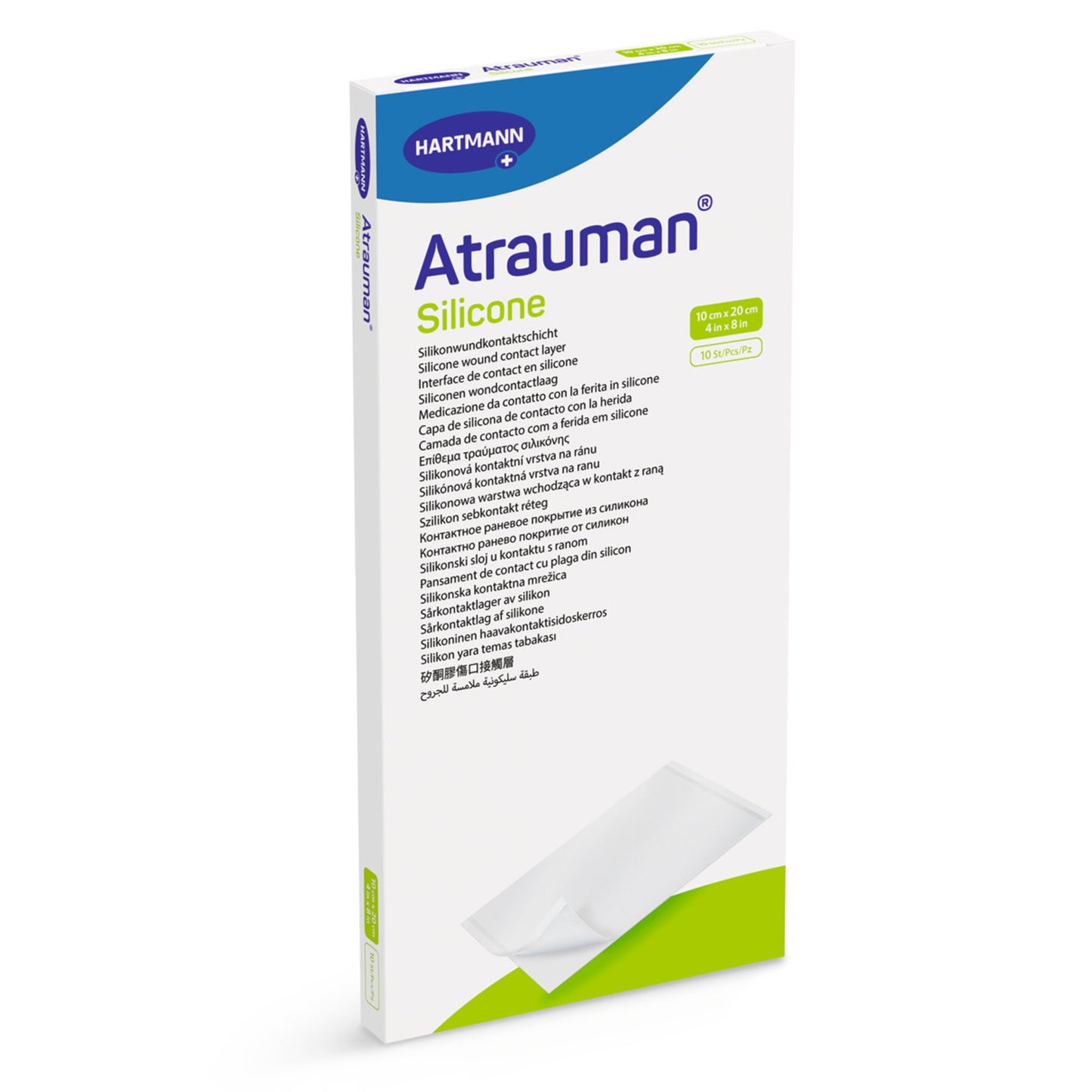 Atrauman Silicone Sterile Wound Contact Layer Dressing, 4 x 8 Inch