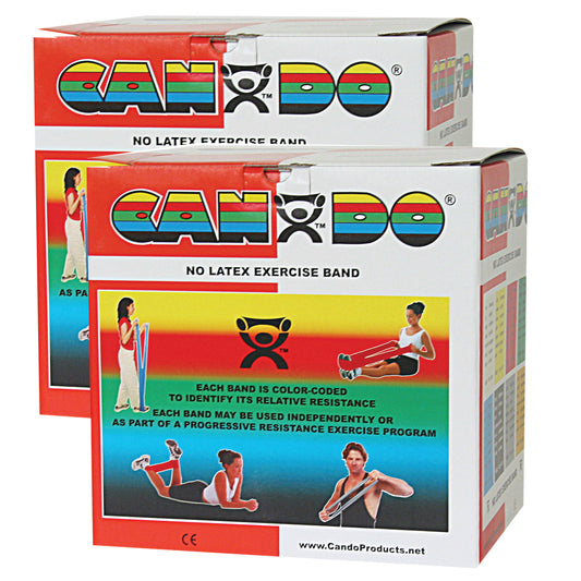 CanDo Exercise Resistance Band, Red, 5 Inch x 50 Yard, Light Resistance
