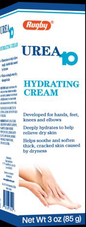Hand and Body Moisturizer Rugby Urea10 3 oz. Tube Scented Cream