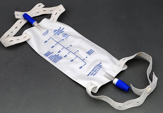 AMSure Urinary Leg Bag With Comfort Strap, 900 mL