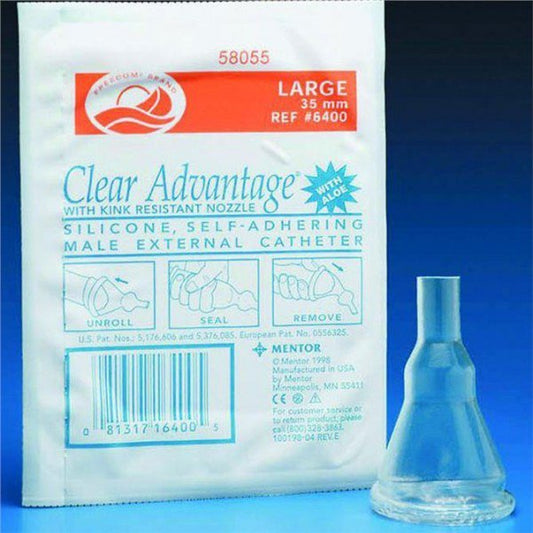 Clear Advantage Male External Catheter, Self-Adhesive Strip, Extra Large, 40mm