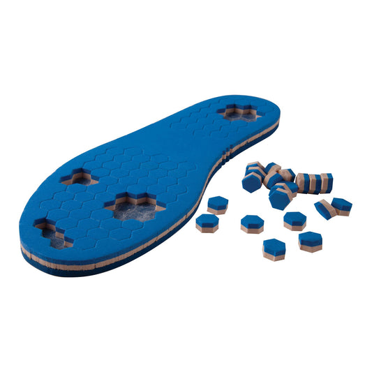 Offloading Insole PediFix PressureOFF High Protection System 9 Full Length / Removable Bottom Pegs Polyurethane Foam Women 8 to 11 / Men 6 to 9 Blue / Tan