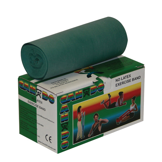 CanDo Exercise Resistance Band, Green, 5 Inch x 6 Yard, Medium Resistance