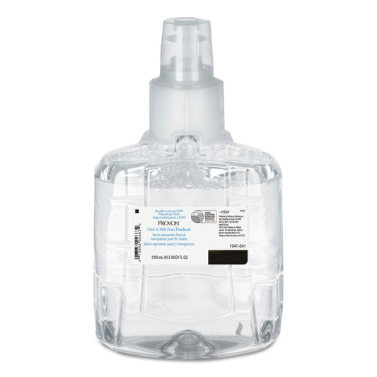 Provon Clear and Mild Foam Handwash, 1200 mL Dispenser Refill Bottle, Unscented