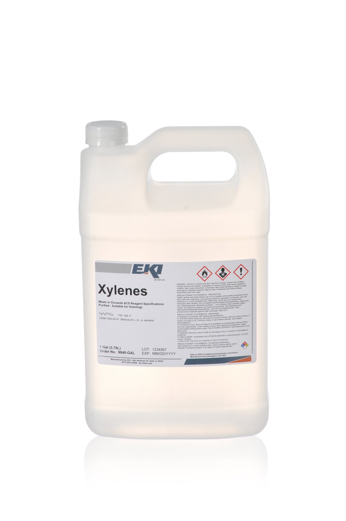 Histology Reagent Xylene Purified Proprietary Mix 1 gal.