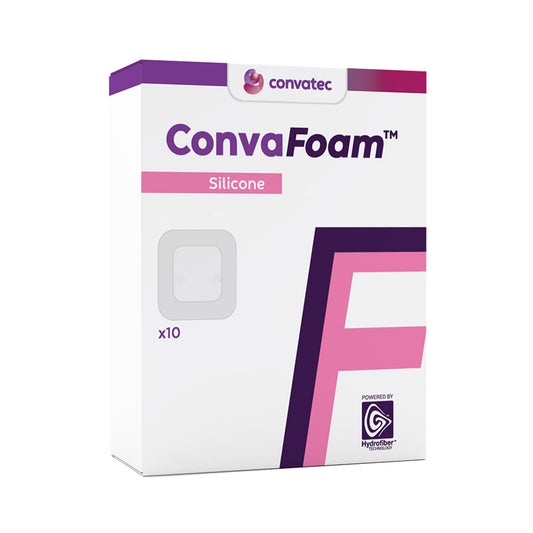Foam Dressing ConvaFoam™ Silicone 5 X 5 Inch With Border Film Backing Silicone Adhesive Square Sterile