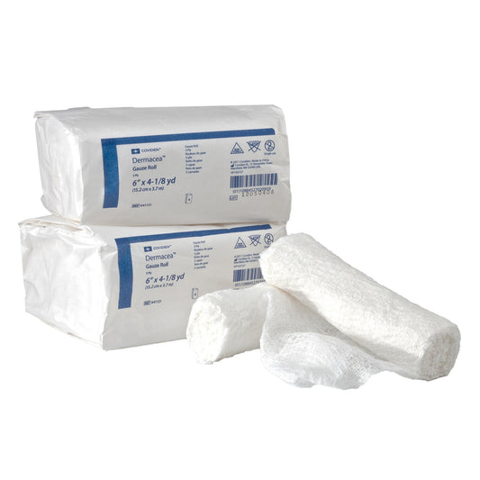 Dermacea™ Fluff Bandage Roll, 6 Inch x 4-1/8 Yard, Three-Ply
