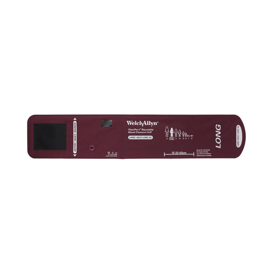 FlexiPort Reusable Blood Pressure Cuff, Large, Burgundy