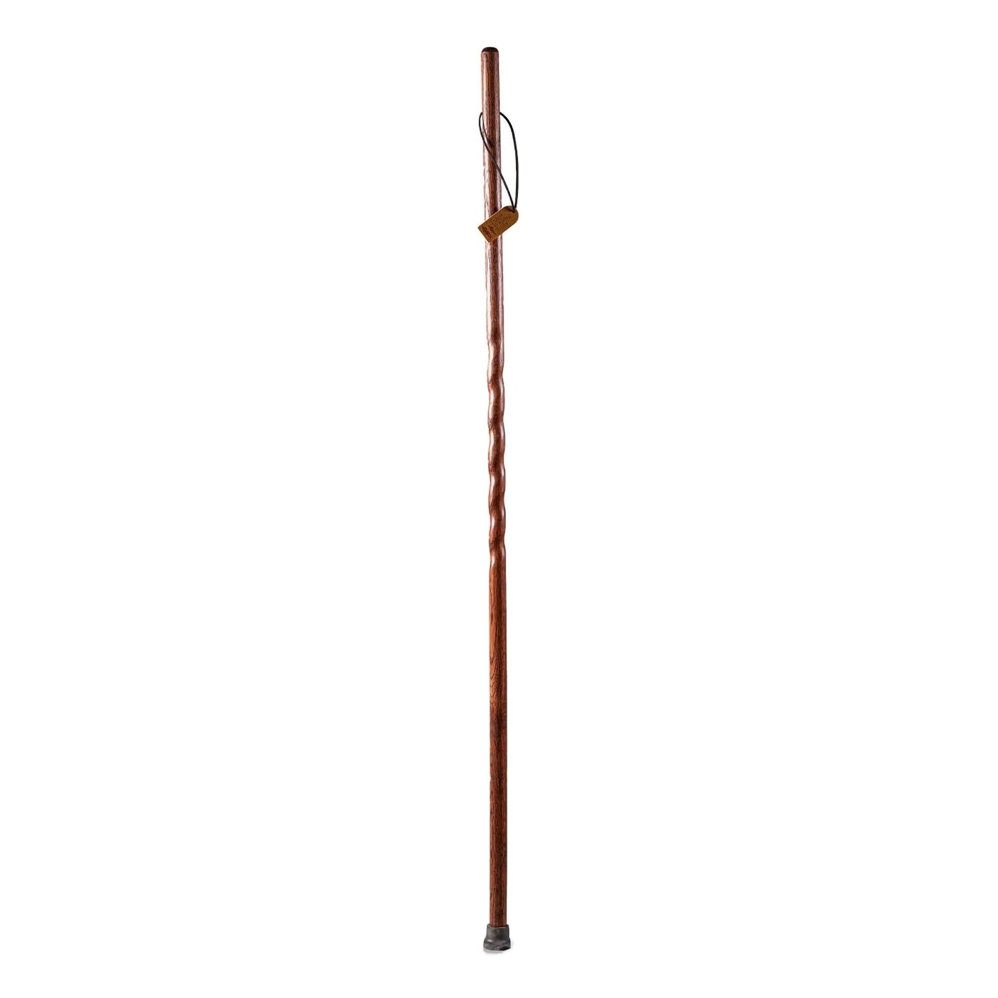 Brazos™ Twisted Oak Trekker Handcrafted Walking Stick, Red, 55-Inch