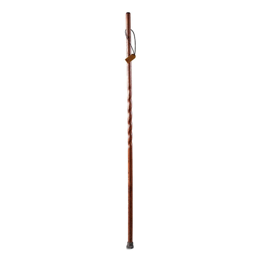 Brazos™ Twisted Oak Trekker Handcrafted Walking Stick, Red, 55-Inch