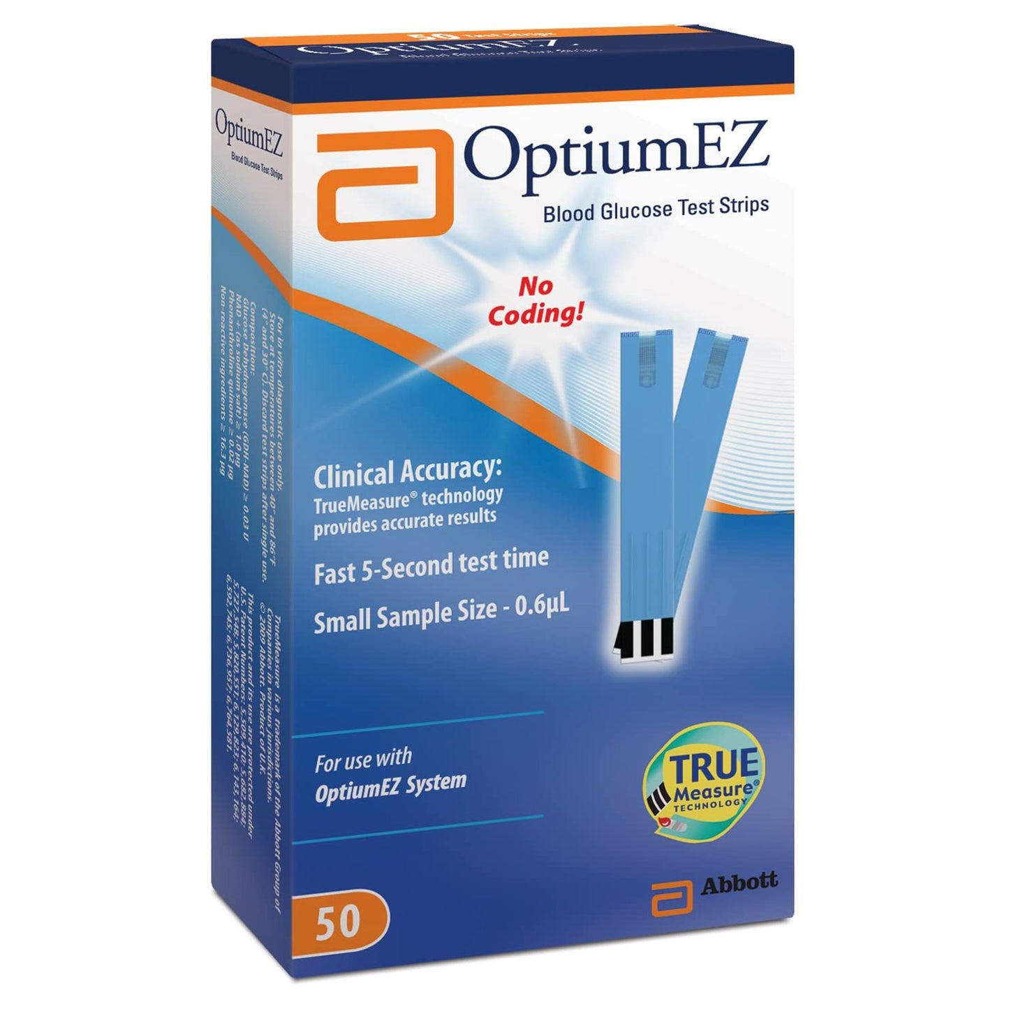 Abbott Optium EZ Blood Glucose Test Strips