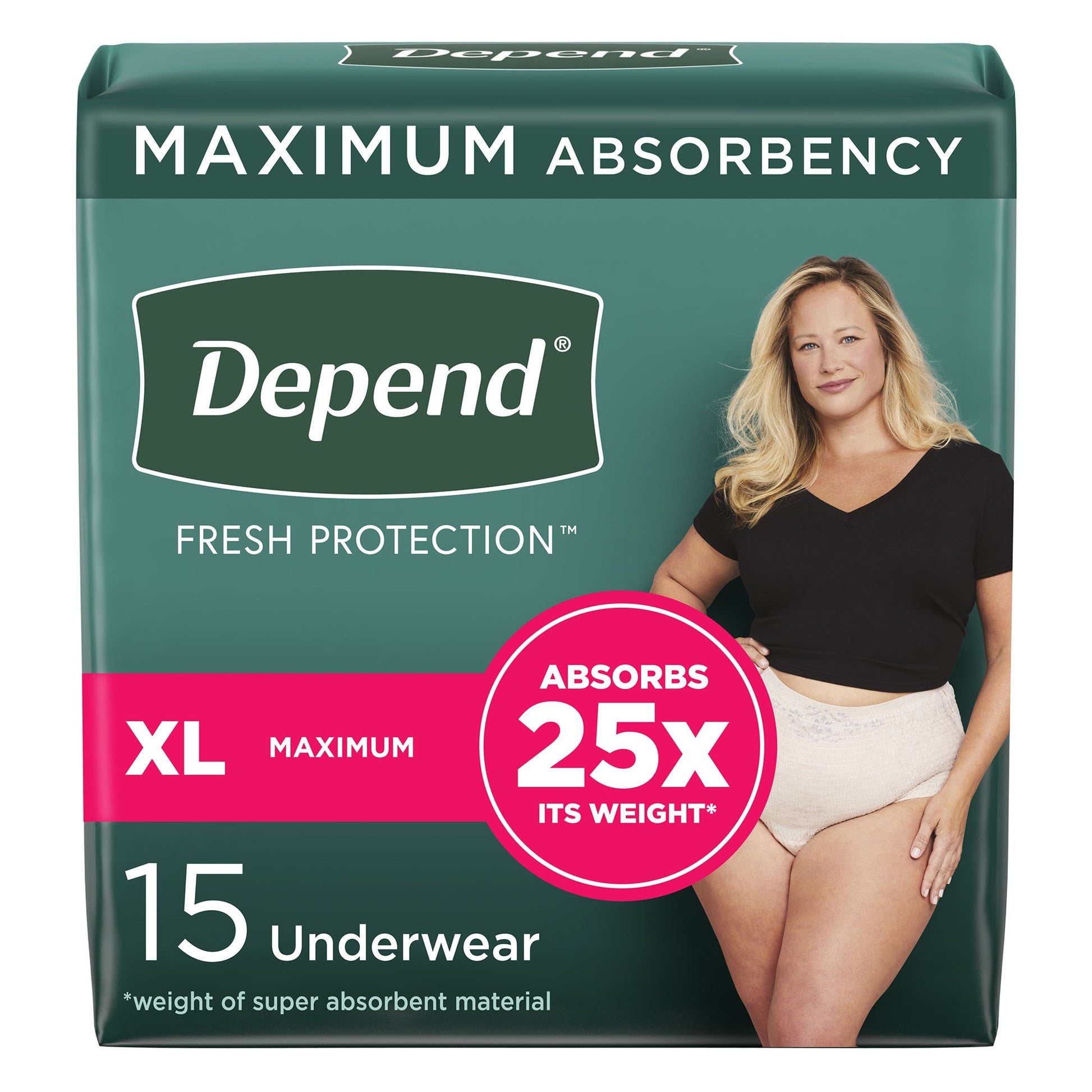 Depend Fresh Protection™ Women's Maximum Absorbency Underwear, X-Large
