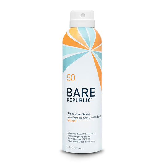 Bare Republic Sheer Zinc Oxide Nonaerosol Sunscreen Spray SPF 50