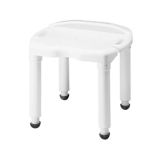 Carex Universal Bath Seat without Back, White, 400-lb Capacity
