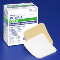 Kendall™ Nonadhesive Foam Dressing without Border, 8 x 8 inch