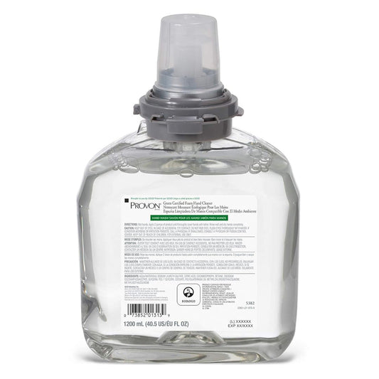 Provon Foaming Hand Cleaner, 1,200 mL Dispenser Refill Bottle Unscented