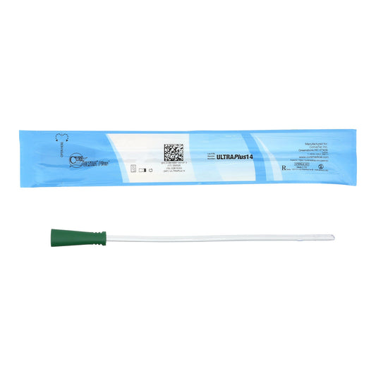 Cure Ultra Plus Urethral Catheter, 14 Fr., 8 Inch Length