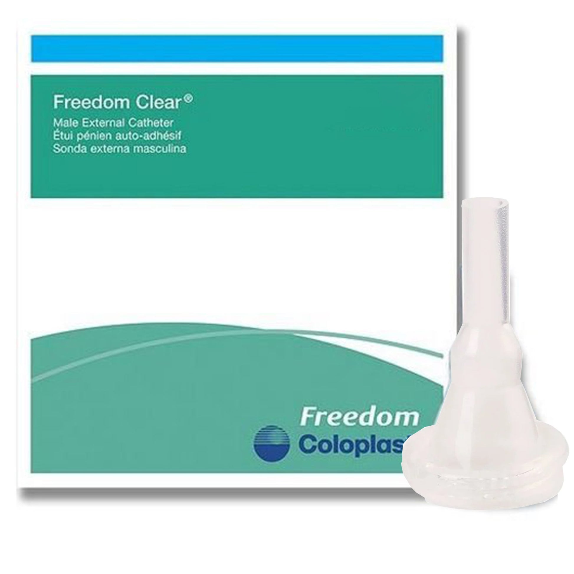 Freedom Clear Male External Catheter, Intermediate Size, 23mm, Standard Length