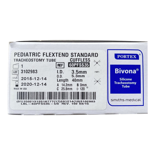Bivona FlexTend™ Plus Pediatric Tracheostomy Tube, Size 3.5