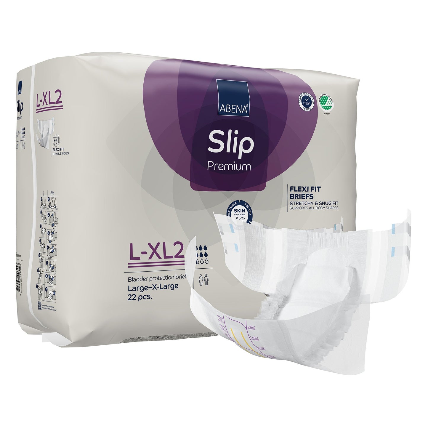 Abena Slip Premium Flexi Fit Incontinence Briefs, L-XL2
