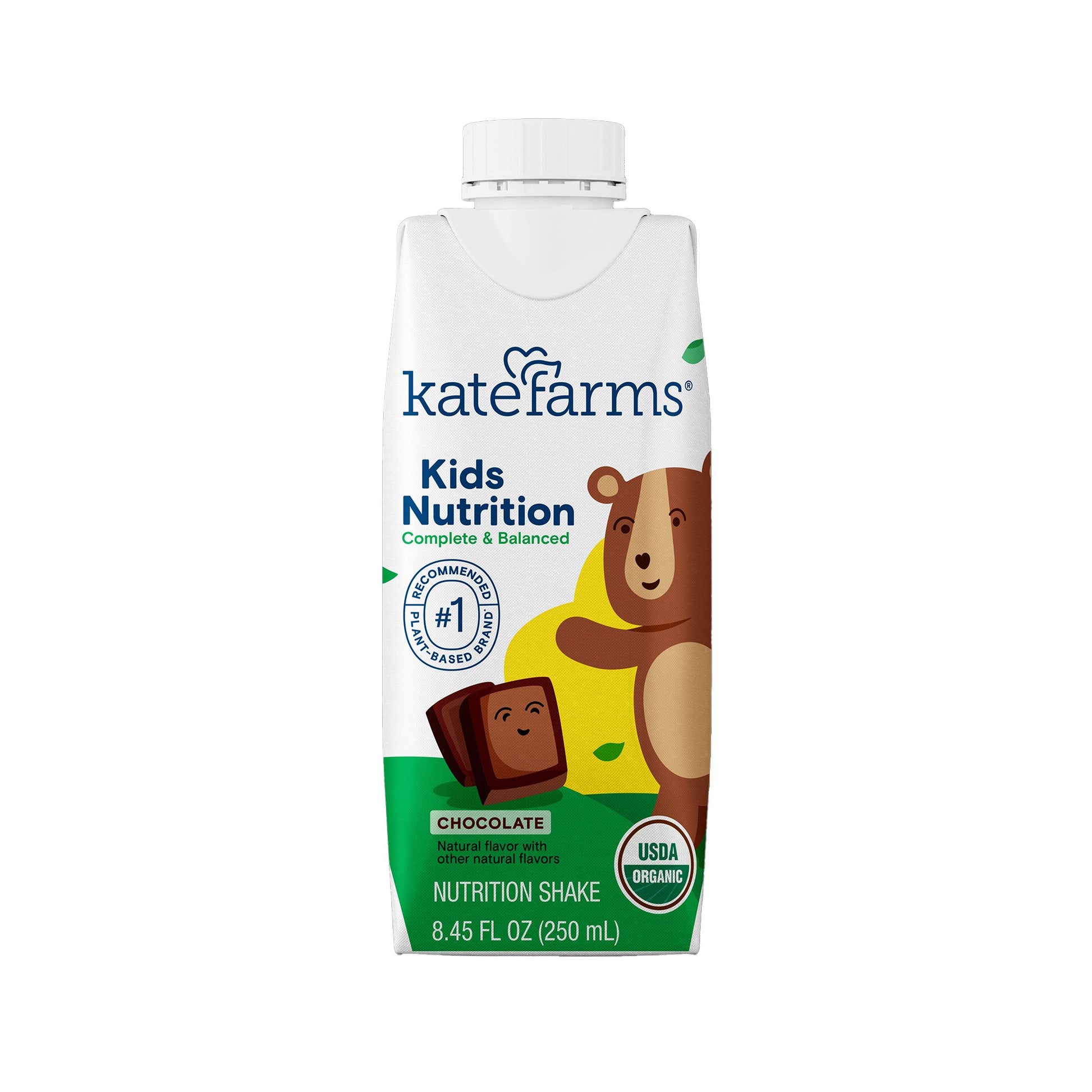 Pediatric Oral Supplement Kate Farms Kid's Nutrition Chocolate Flavor 8.45 oz. / 250 mL Reclosable Carton Liquid Organic Pea Protein