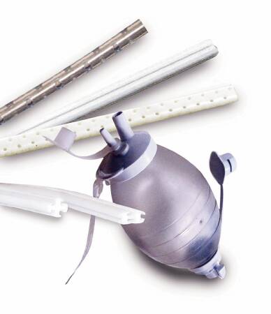 Wound Drain Tube Surgidyne S-Vac Round/Full Type Without Attachment 4 Channel Type 19 Fr. Size Sterile
