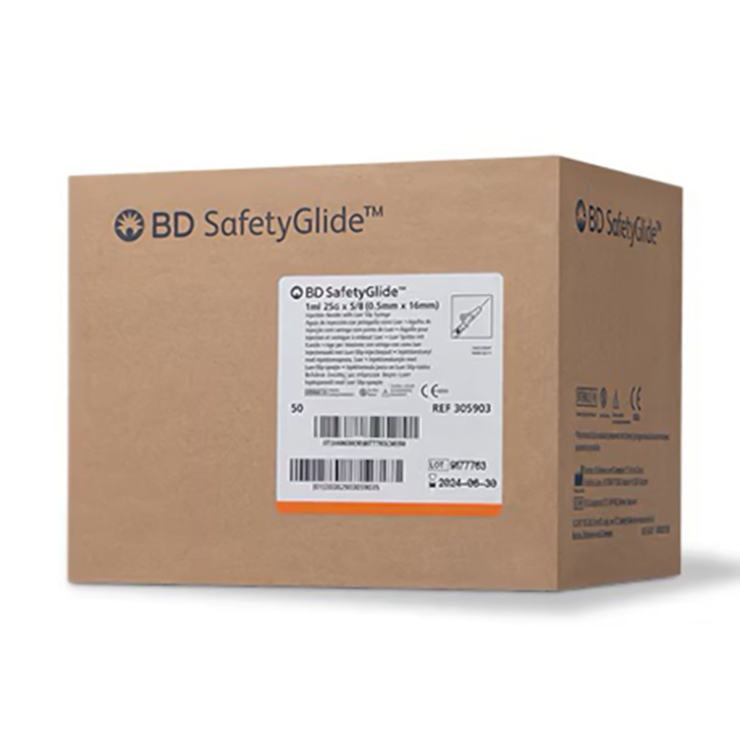 SafetyGlide™ Syringe with Hypodermic Needle