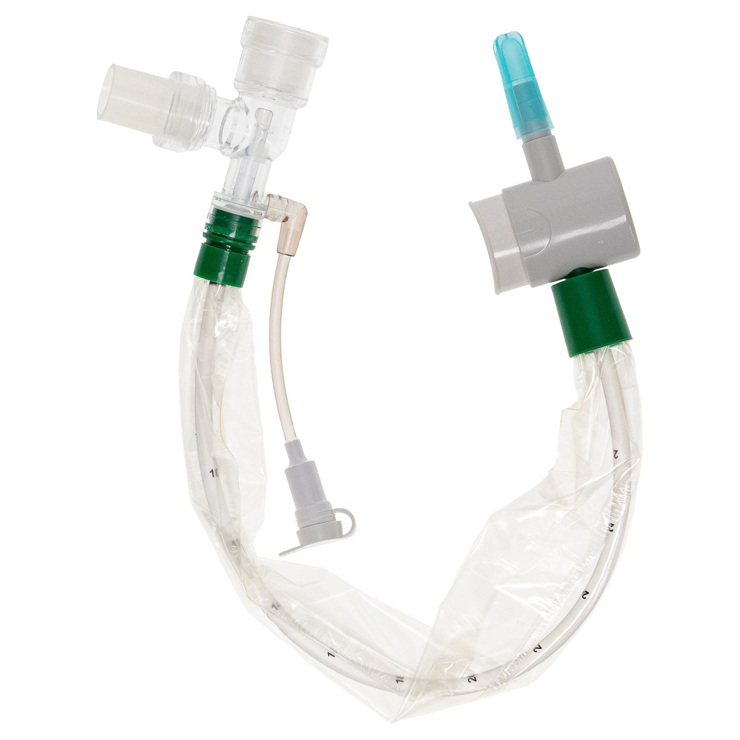 Closed Suction Catheter Ballard Trach Care Tracheostomy Type Double Swivel Elbow Style Thumb Valve Vent 14 Fr. Sterile