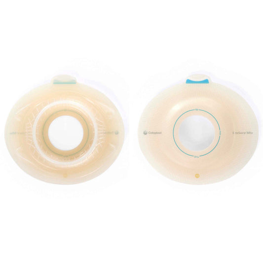 SenSura Mio Click Convex Deep Ostomy Barrier, 35 mm Stoma Opening, Blue Match