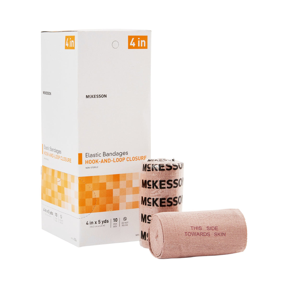McKesson hook-and-loop closure Elastic Bandage, 4 Inch x 5 Yard – SurfMed