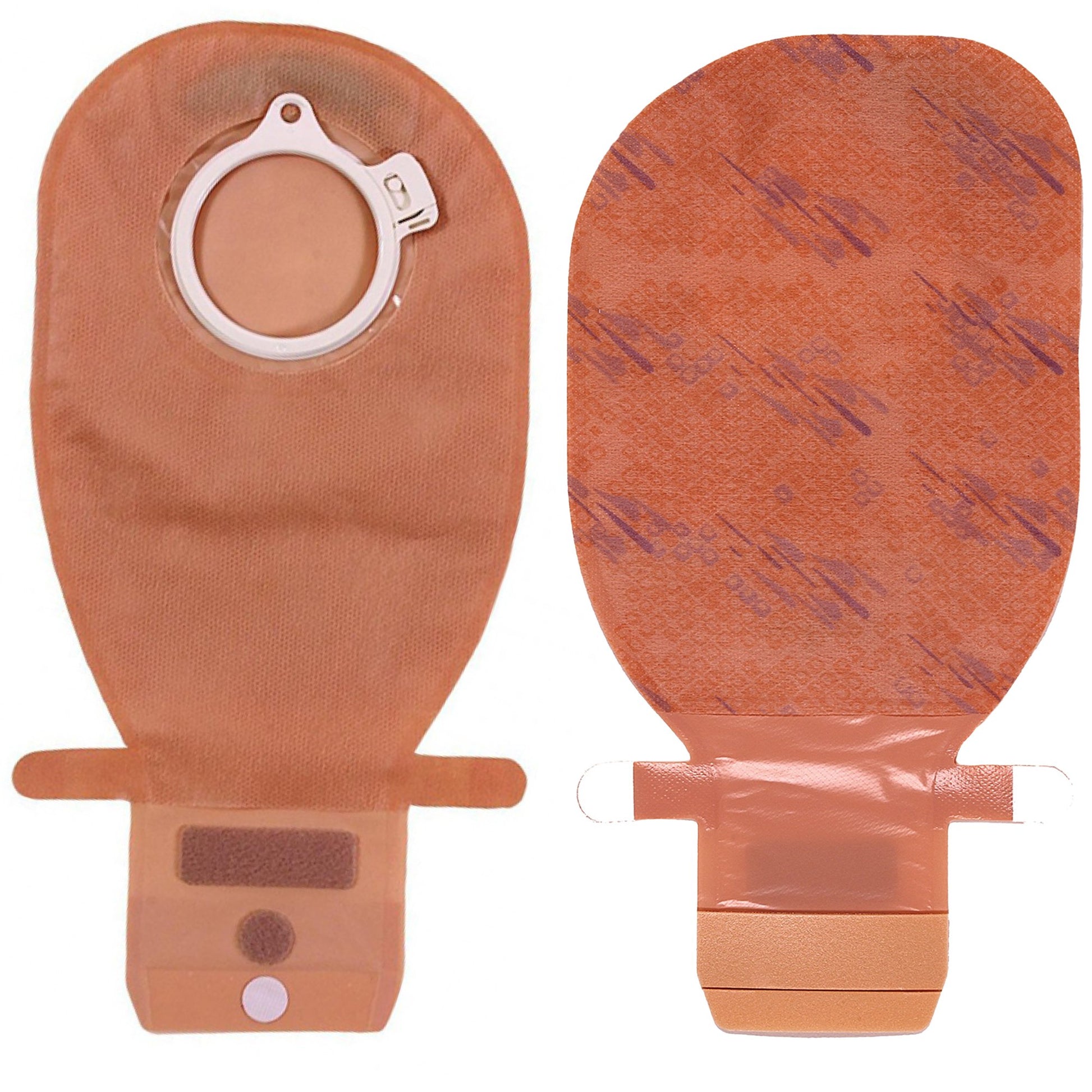 Assura Original 2-Piece Opaque Colostomy Pouch, Red Match