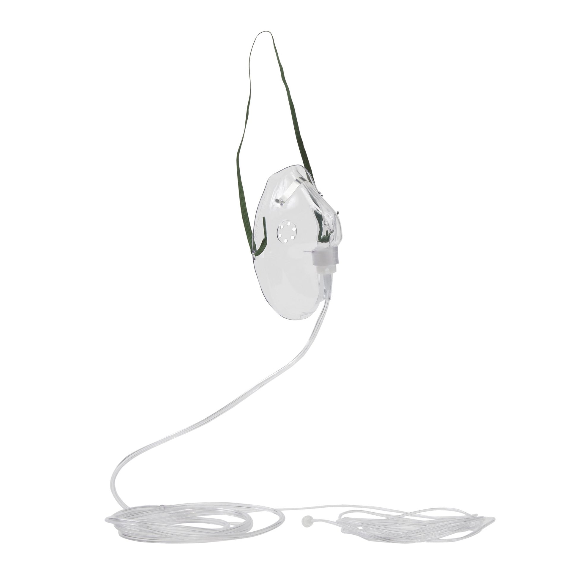 Oxygen Mask Elongated Style Adult Adjustable Head Strap