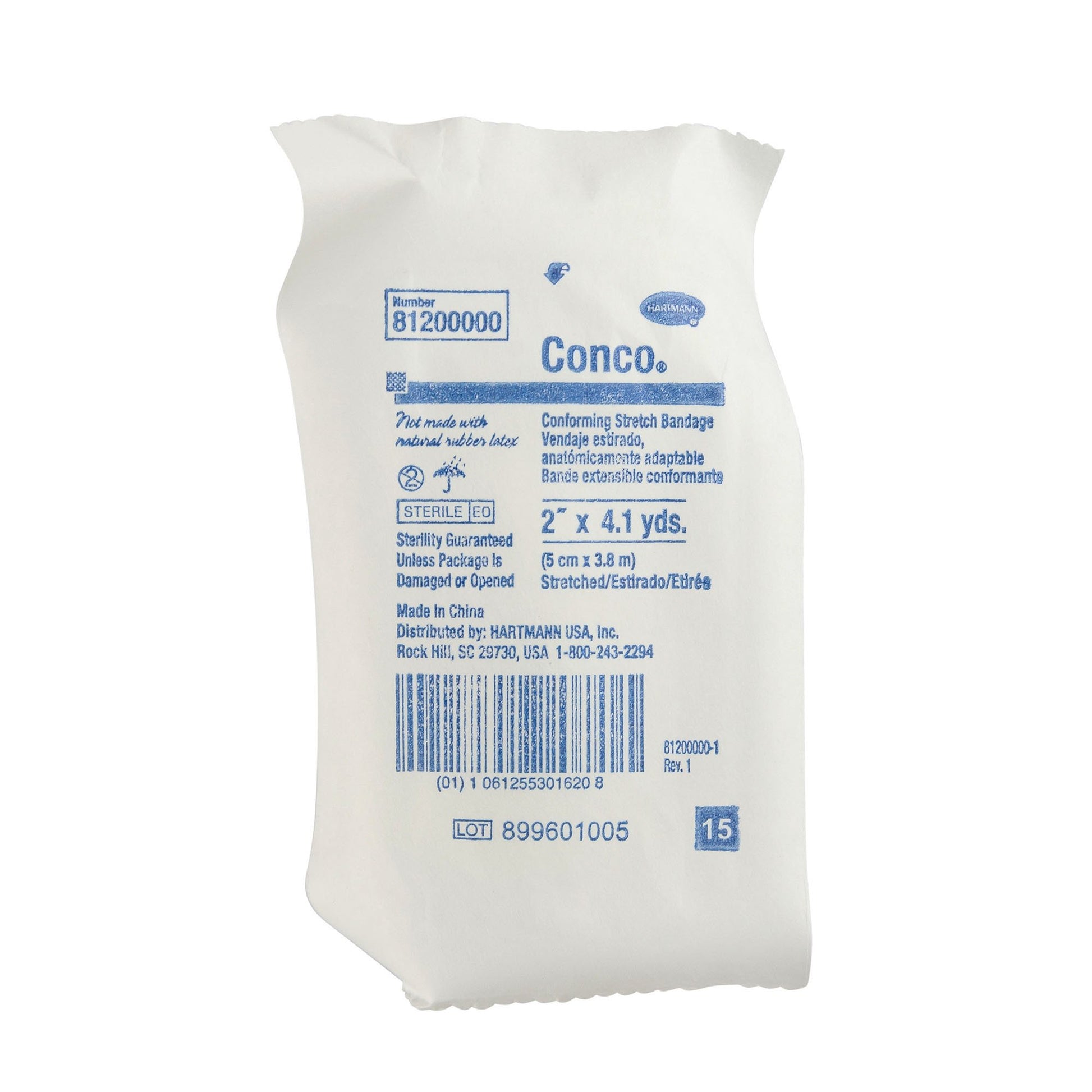 Conco Conforming Bandage, 2 Inch x 4-1/10 Yard, One-Ply