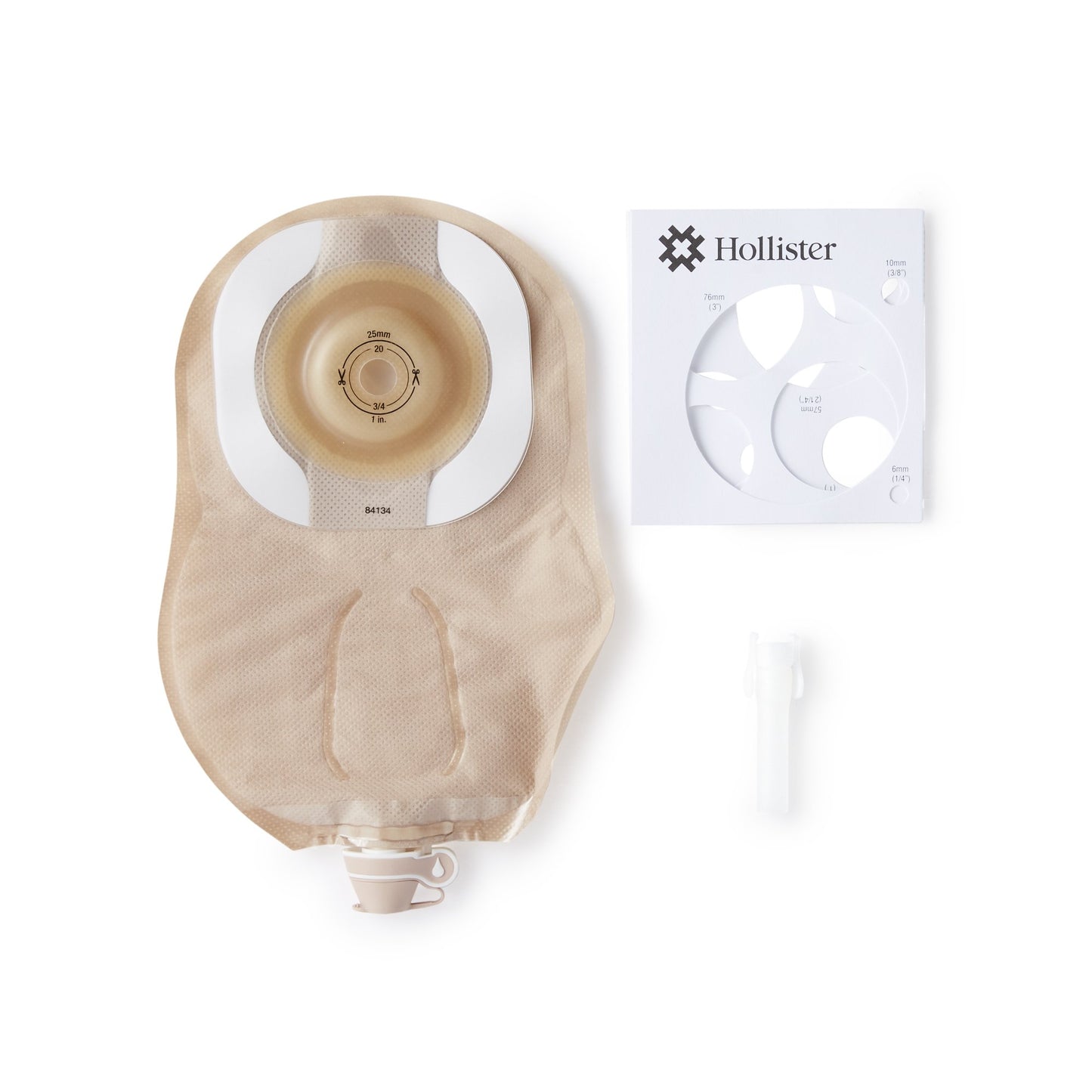 CeraPlus™ Soft Convex 1-Piece Ultra Clear Urostomy Pouch, Cut to fit up to 25 mm