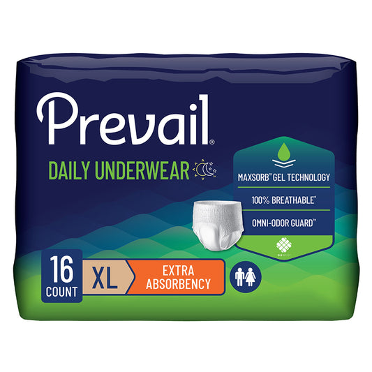 Prevail Daily Underwear Extra Absorbent Underwear, Extra Large