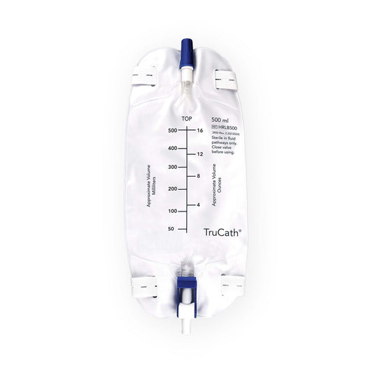 Urinary Leg Bag TruCath™ Premium Without Valve Sterile 500 mL Vinyl / Flocked