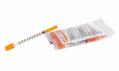 Standard Insulin Syringe with Needle Sol-M™ 1 mL 5/16 Inch 31 Gauge NonSafety Regular Wall