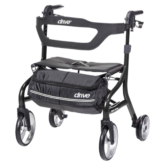 4 Wheel Rollator drive™ Nitro Sprint Black Folding Aluminum Frame