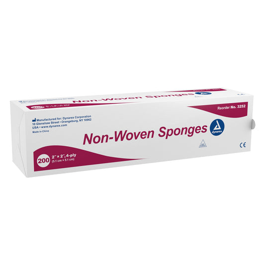 dynarex Nonwoven Sponge, 2 x 2 Inch, 4-Ply